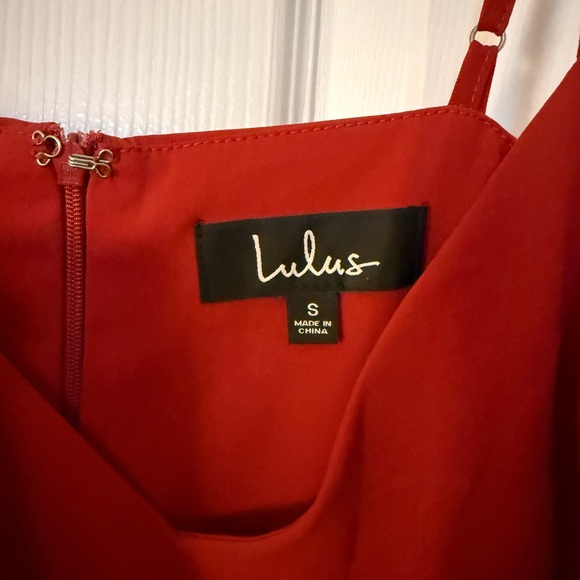 Lulu's Rust-Colored Midi Dress - Picture 5 of 7